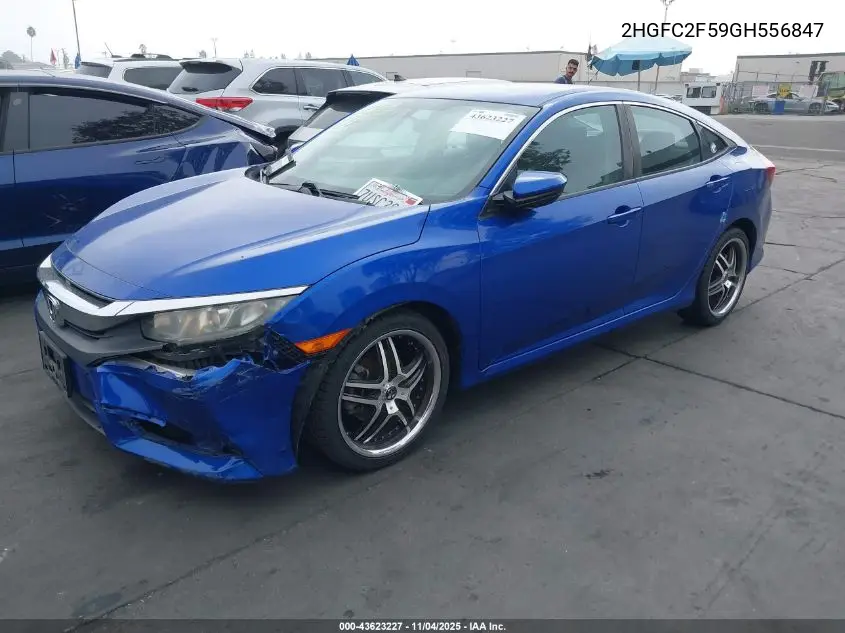 2HGFC2F59GH556847 2016 Honda Civic Lx