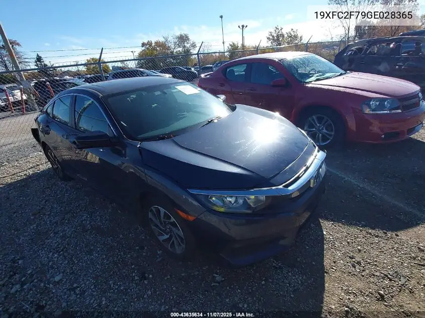 19XFC2F79GE028365 2016 Honda Civic Ex