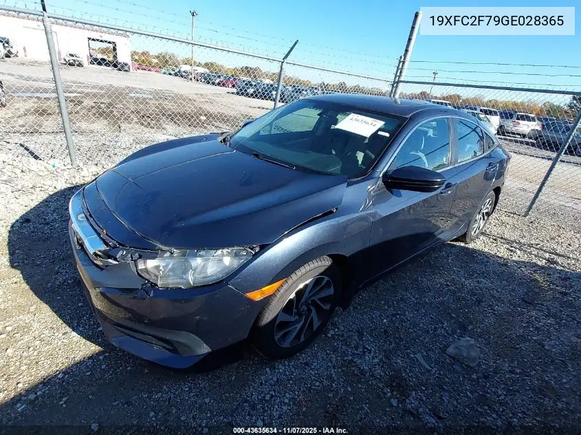 19XFC2F79GE028365 2016 Honda Civic Ex