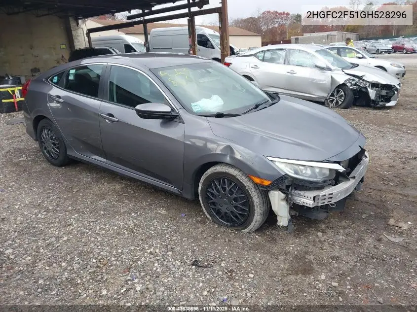 2HGFC2F51GH528296 2016 Honda Civic Lx