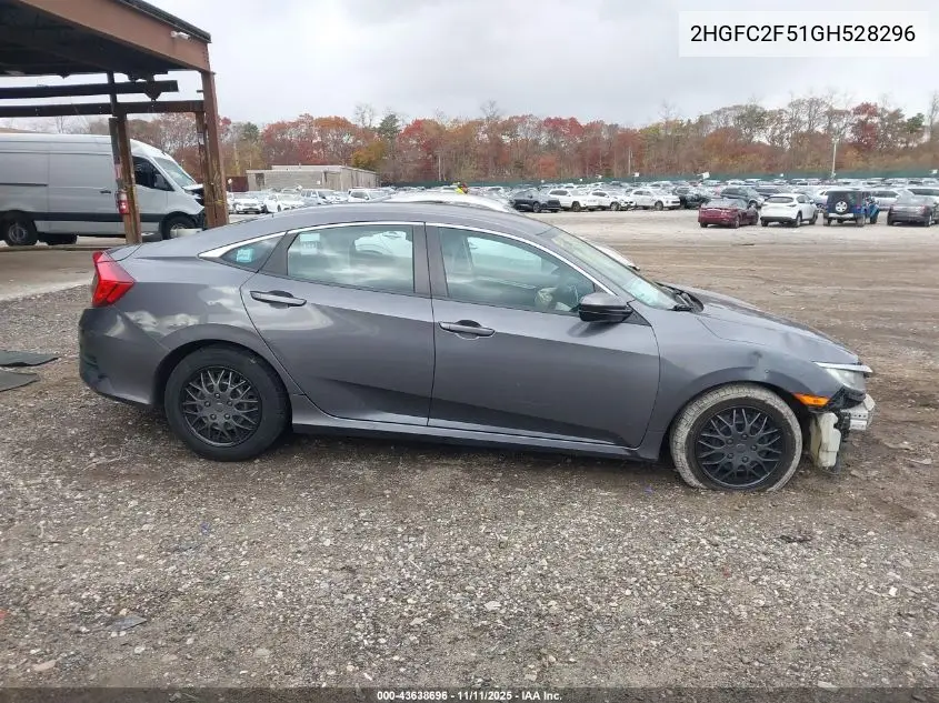 2HGFC2F51GH528296 2016 Honda Civic Lx