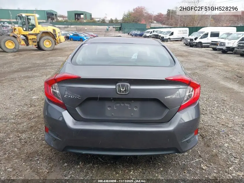 2HGFC2F51GH528296 2016 Honda Civic Lx