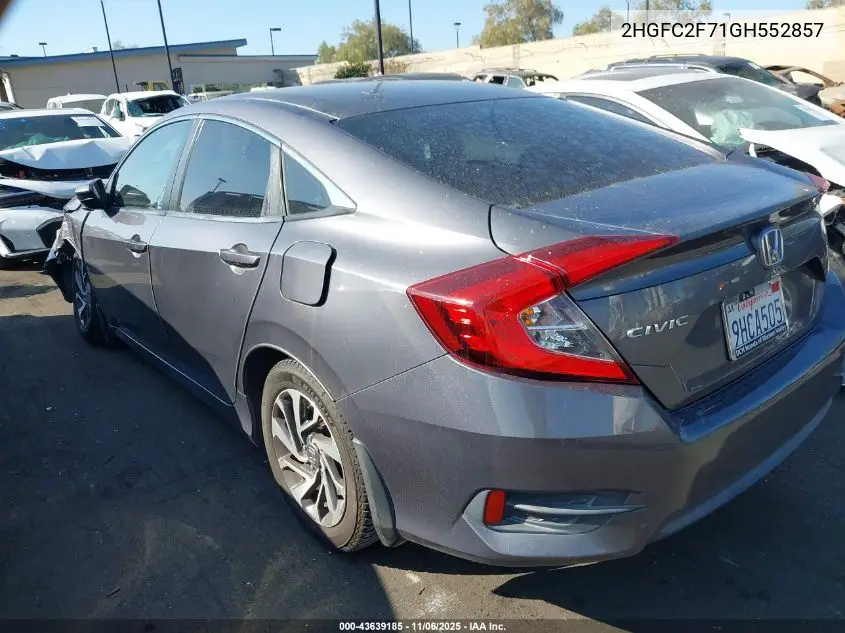 2HGFC2F71GH552857 2016 Honda Civic Ex