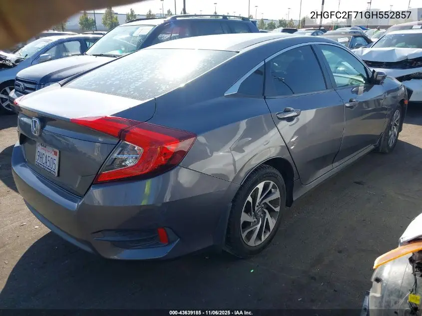 2HGFC2F71GH552857 2016 Honda Civic Ex