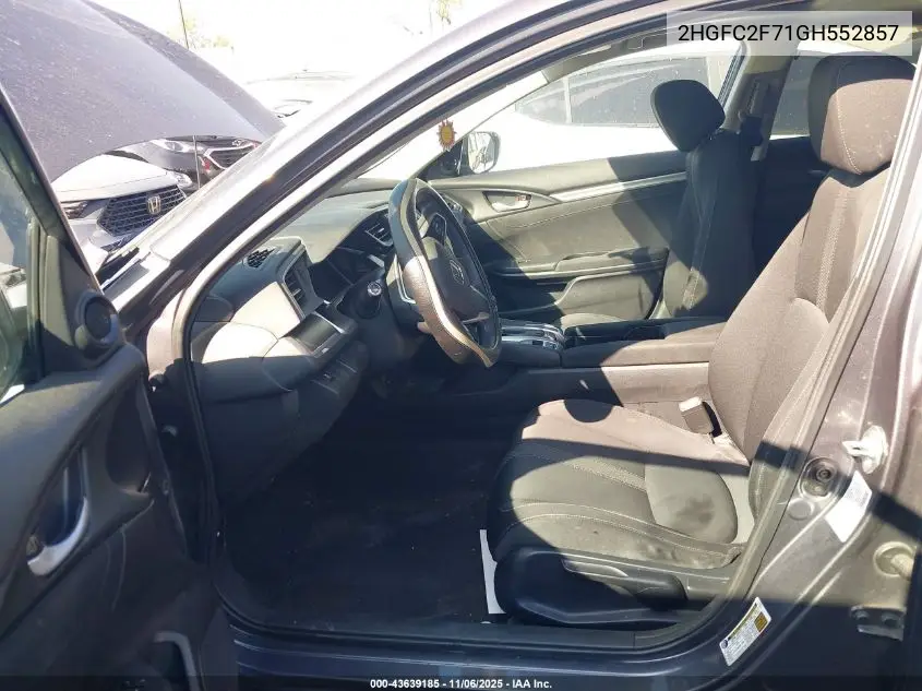 2HGFC2F71GH552857 2016 Honda Civic Ex