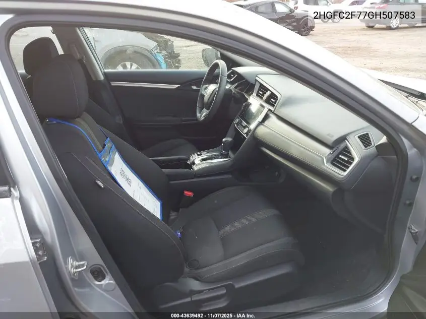 2HGFC2F77GH507583 2016 Honda Civic Ex