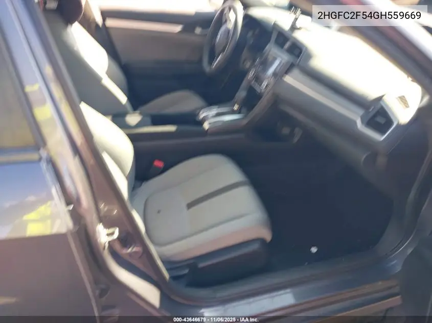 2HGFC2F54GH559669 2016 Honda Civic Lx