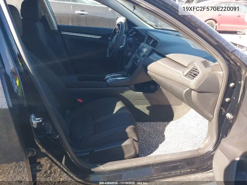 19XFC2F57GE220091 2016 Honda Civic Lx