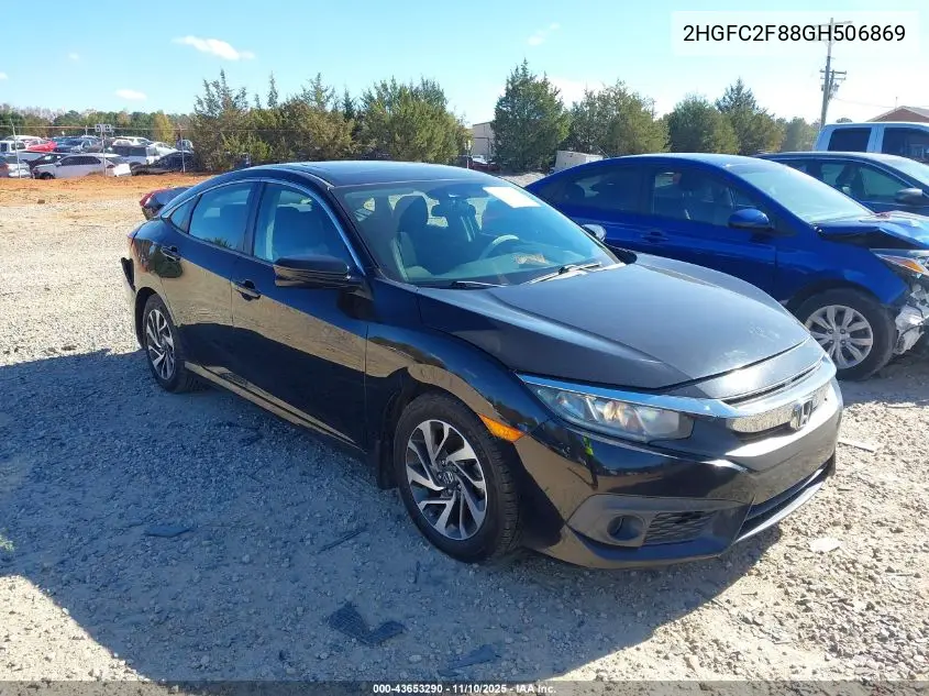 2HGFC2F88GH506869 2016 Honda Civic Ex