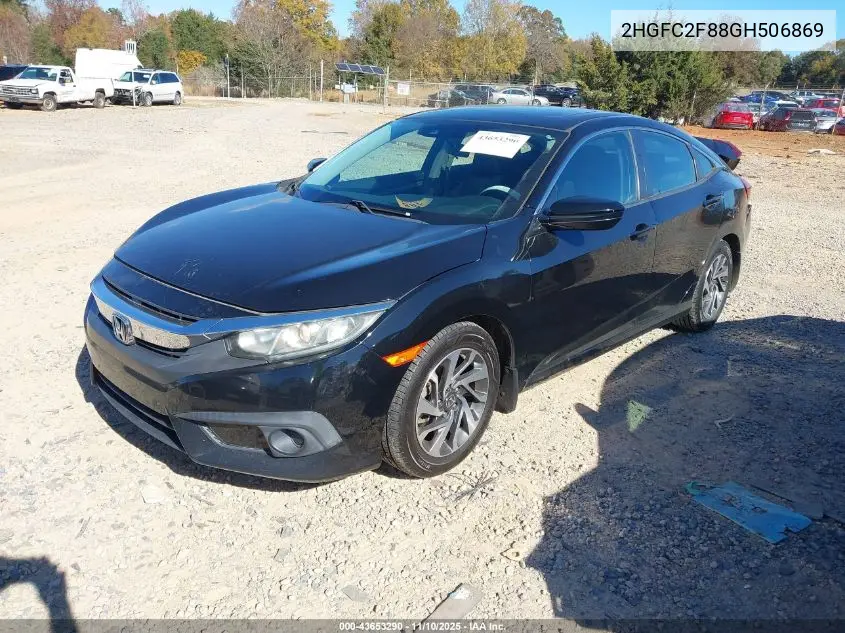 2HGFC2F88GH506869 2016 Honda Civic Ex