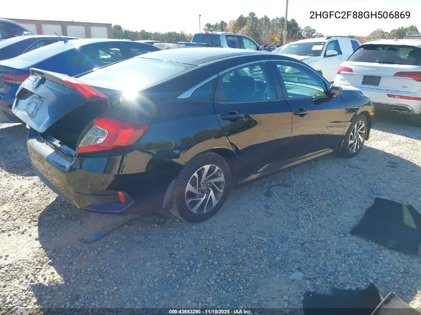 2HGFC2F88GH506869 2016 Honda Civic Ex