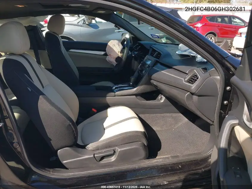 2HGFC4B06GH302681 2016 Honda Civic Lx-P