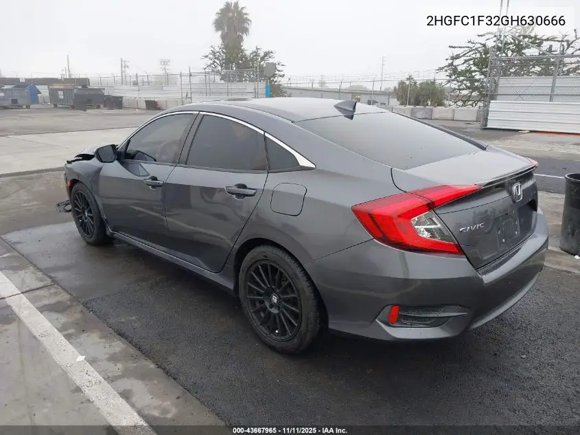 2HGFC1F32GH630666 2016 Honda Civic Ex-T