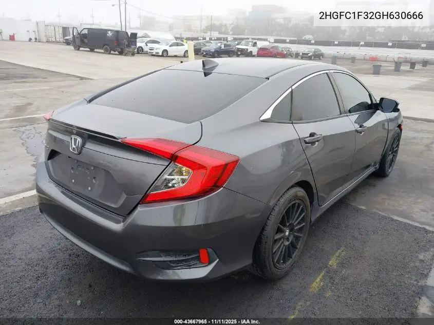 2HGFC1F32GH630666 2016 Honda Civic Ex-T