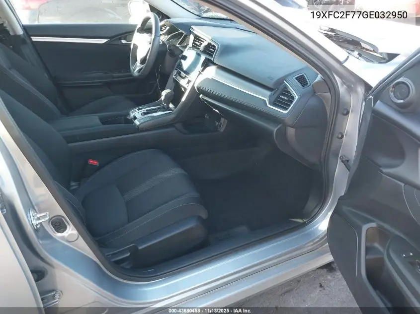 19XFC2F77GE032950 2016 Honda Civic Ex