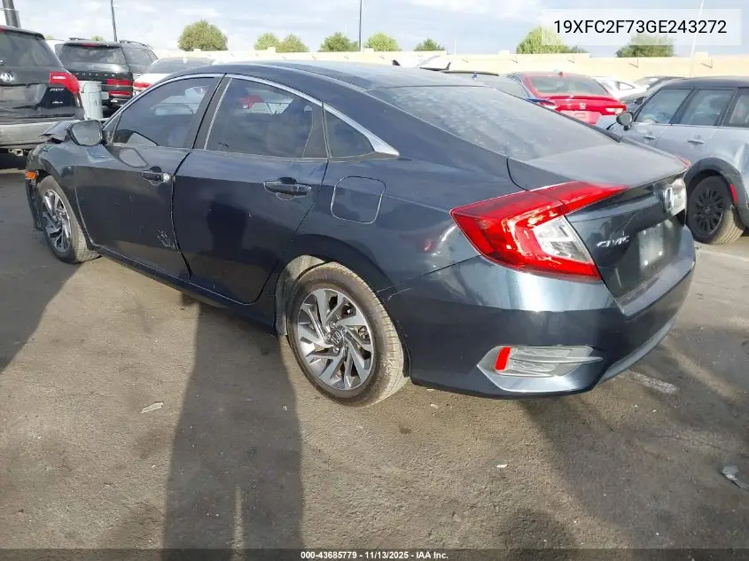 19XFC2F73GE243272 2016 Honda Civic Ex