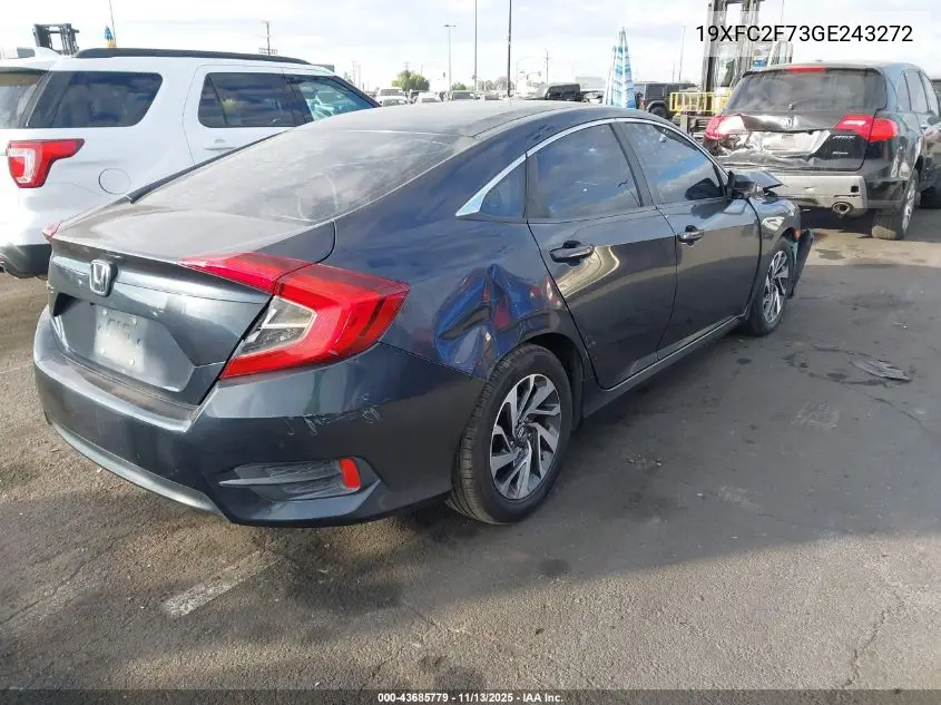 19XFC2F73GE243272 2016 Honda Civic Ex