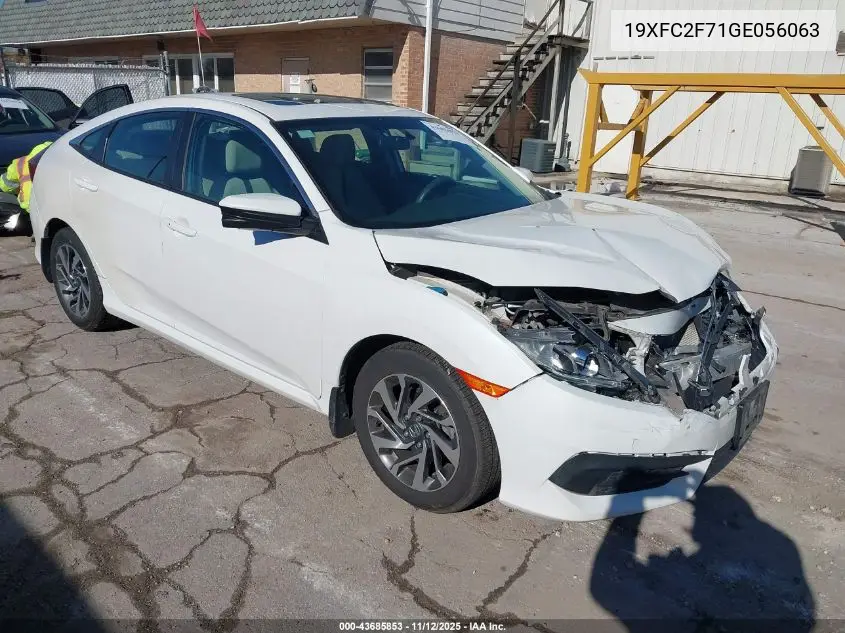 19XFC2F71GE056063 2016 Honda Civic Ex