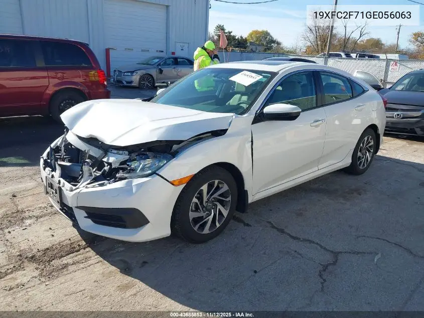 19XFC2F71GE056063 2016 Honda Civic Ex