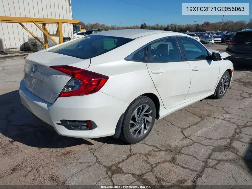 19XFC2F71GE056063 2016 Honda Civic Ex