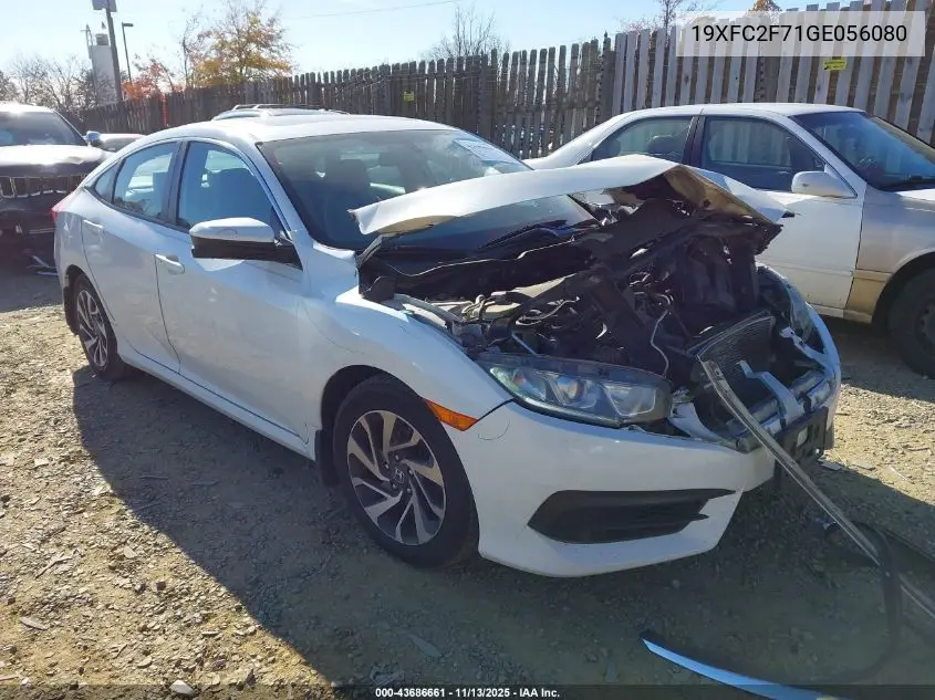 19XFC2F71GE056080 2016 Honda Civic Ex