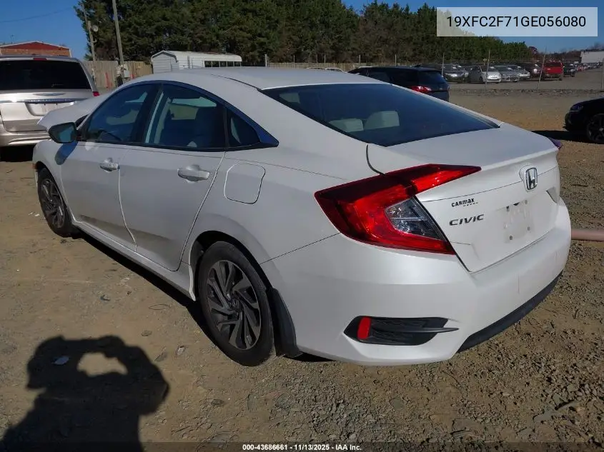 19XFC2F71GE056080 2016 Honda Civic Ex