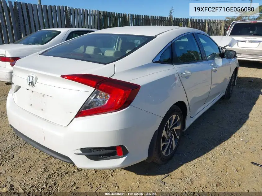 19XFC2F71GE056080 2016 Honda Civic Ex