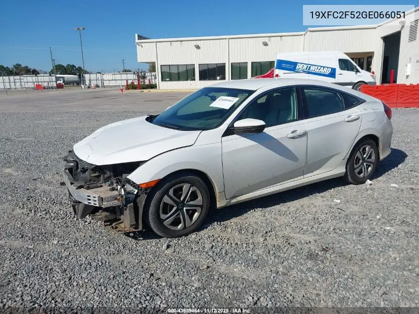 19XFC2F52GE066051 2016 Honda Civic Lx