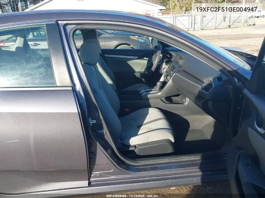 19XFC2F51GE004947 2016 Honda Civic Lx
