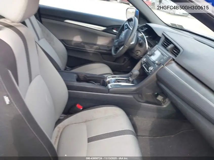 2HGFC4B50GH300615 2016 Honda Civic Lx