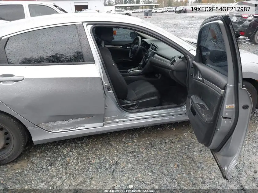 19XFC2F54GE217987 2016 Honda Civic Lx