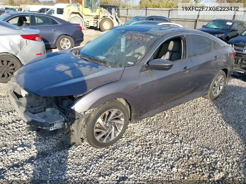 19XFC2F7XGE223472 2016 Honda Civic Ex