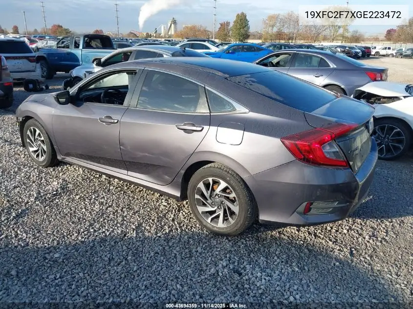 19XFC2F7XGE223472 2016 Honda Civic Ex