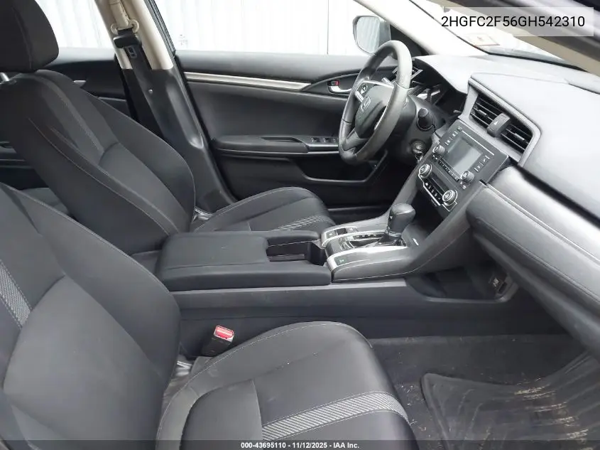 2HGFC2F56GH542310 2016 Honda Civic Lx