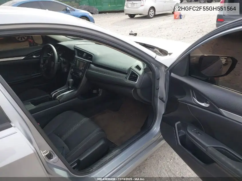 2HGFC2F55GH551564 2016 Honda Civic Lx