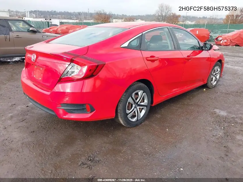 2HGFC2F58GH575373 2016 Honda Civic Lx