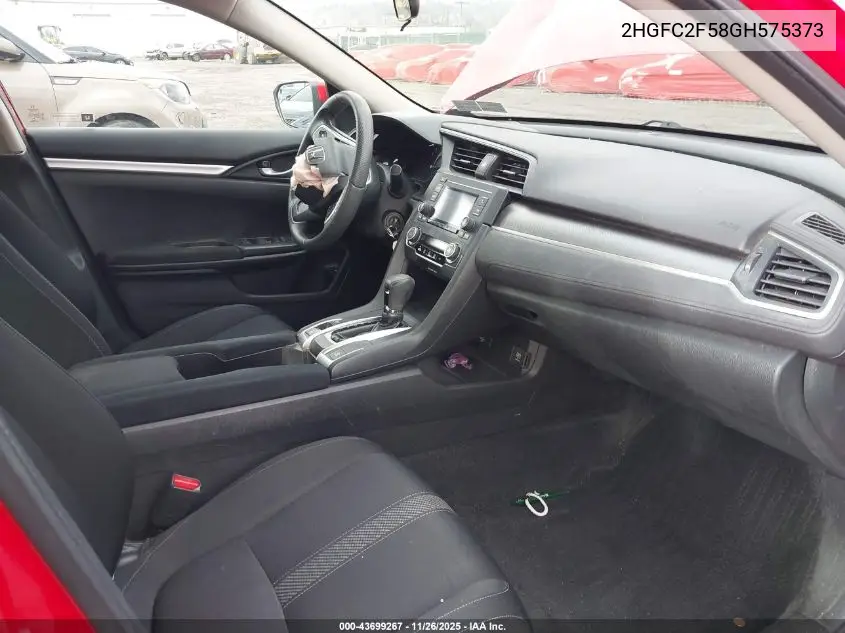 2HGFC2F58GH575373 2016 Honda Civic Lx