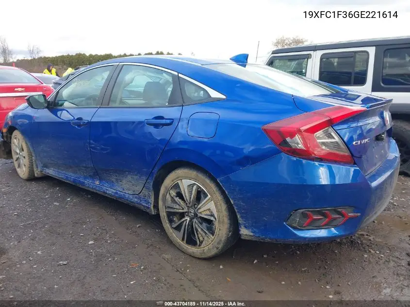 19XFC1F36GE221614 2016 Honda Civic Ex-T