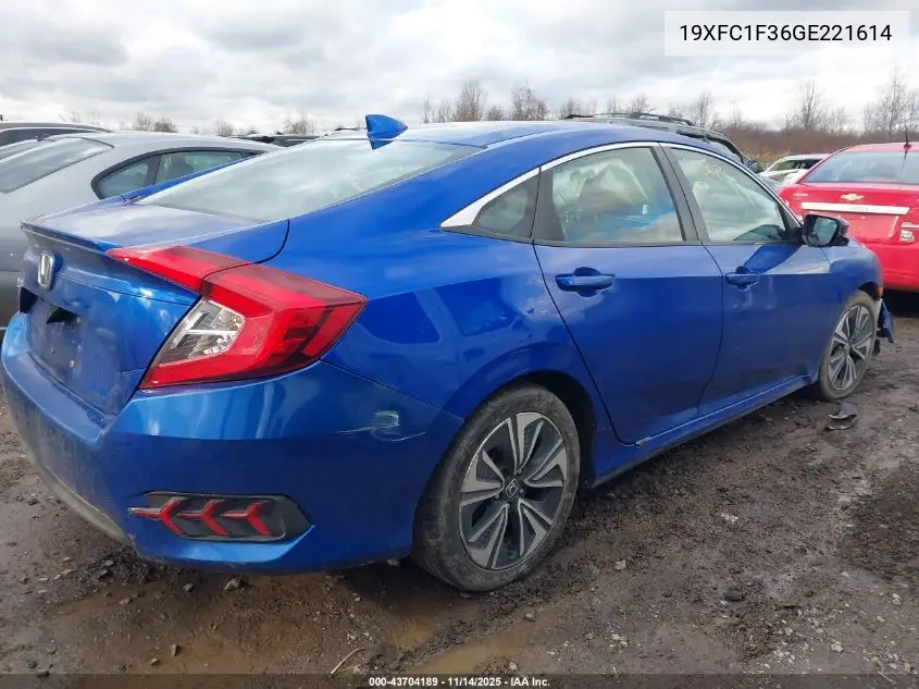 19XFC1F36GE221614 2016 Honda Civic Ex-T