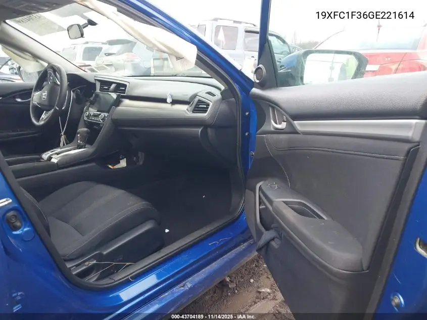 19XFC1F36GE221614 2016 Honda Civic Ex-T