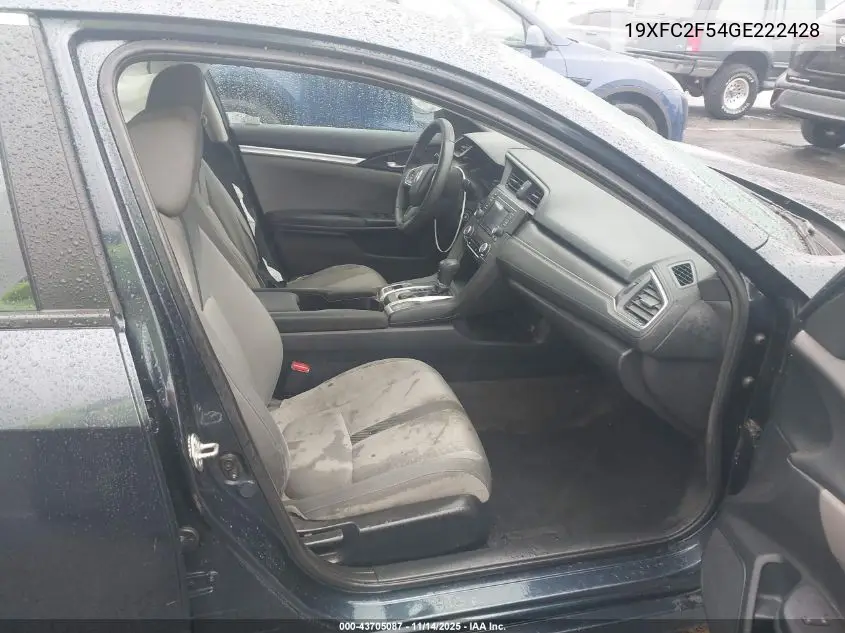19XFC2F54GE222428 2016 Honda Civic Lx