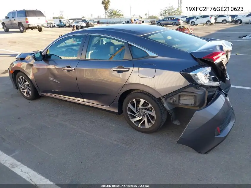 19XFC2F76GE210623 2016 Honda Civic Ex