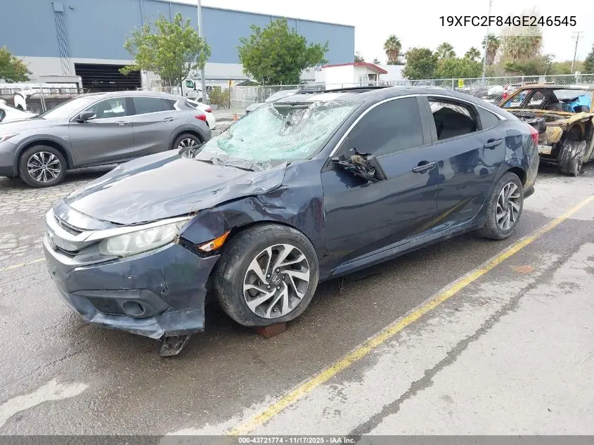 19XFC2F84GE246545 2016 Honda Civic Ex