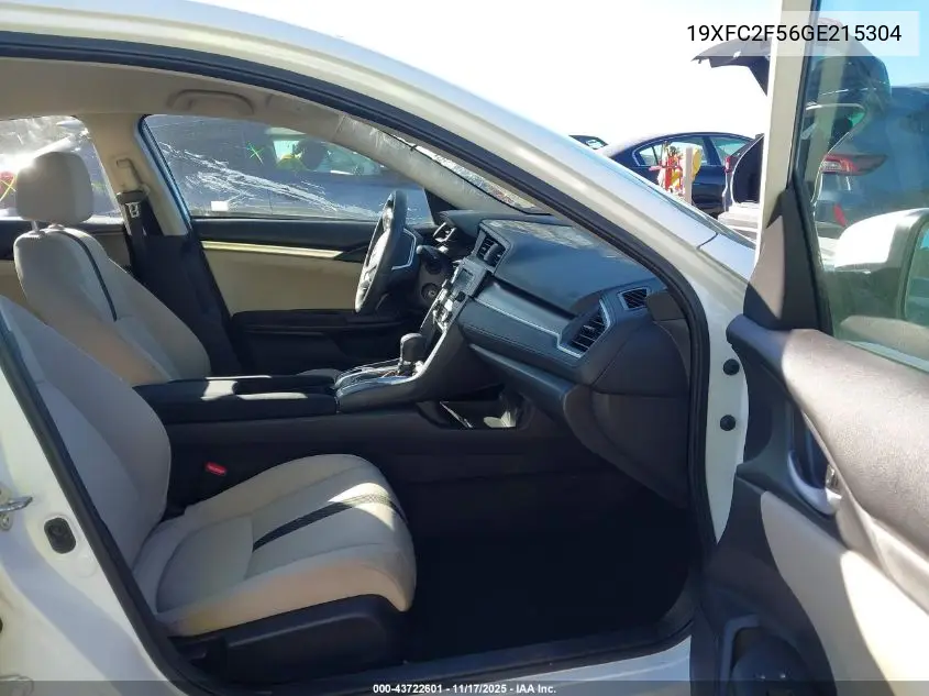 19XFC2F56GE215304 2016 Honda Civic Lx