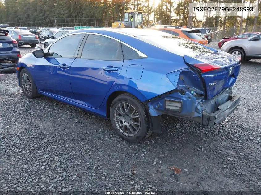 19XFC2F79GE248993 2016 Honda Civic Ex