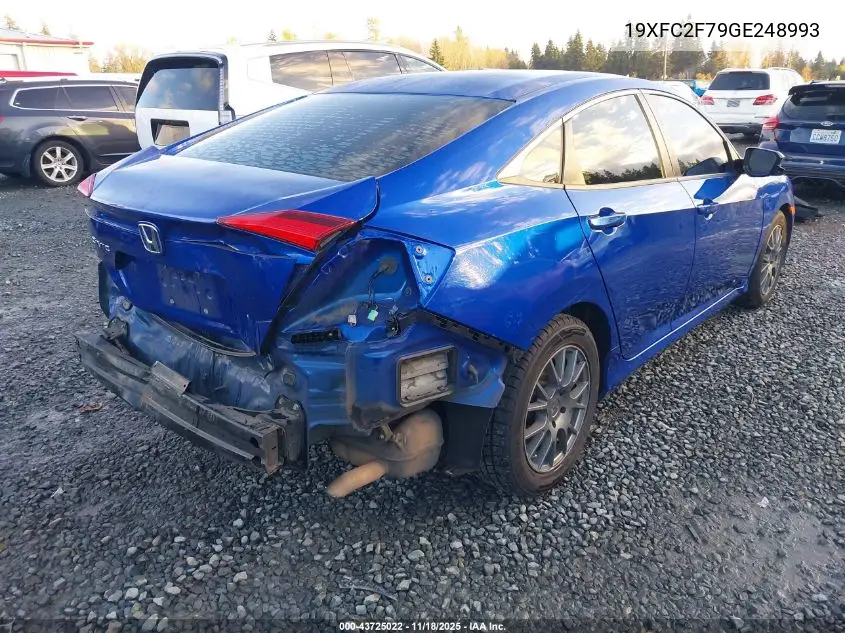 19XFC2F79GE248993 2016 Honda Civic Ex