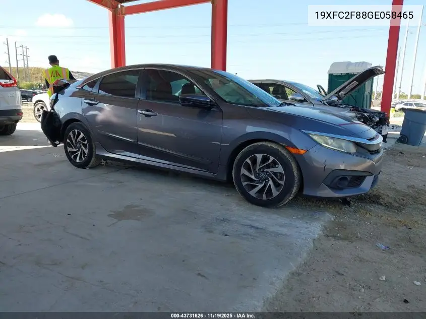 19XFC2F88GE058465 2016 Honda Civic Ex