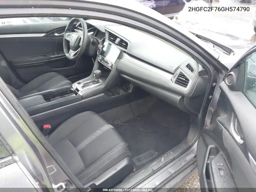 2HGFC2F76GH574790 2016 Honda Civic Ex