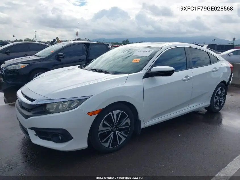 19XFC1F79GE028568 2016 Honda Civic Ex-L