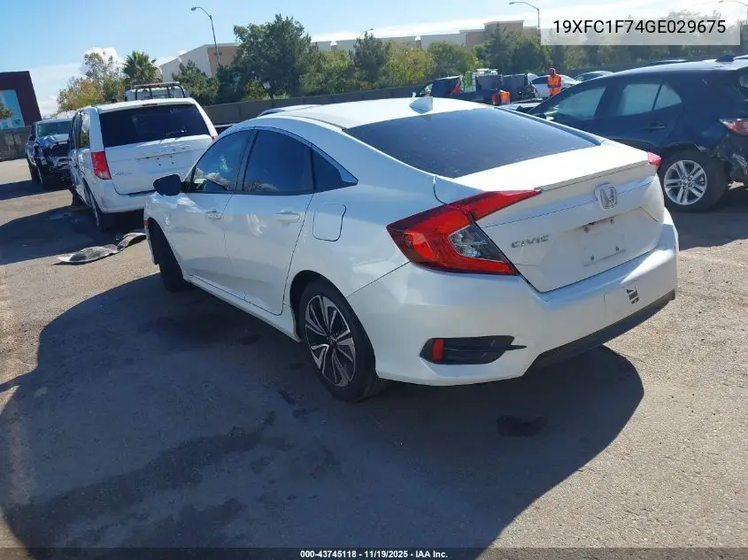 19XFC1F74GE029675 2016 Honda Civic Ex-L